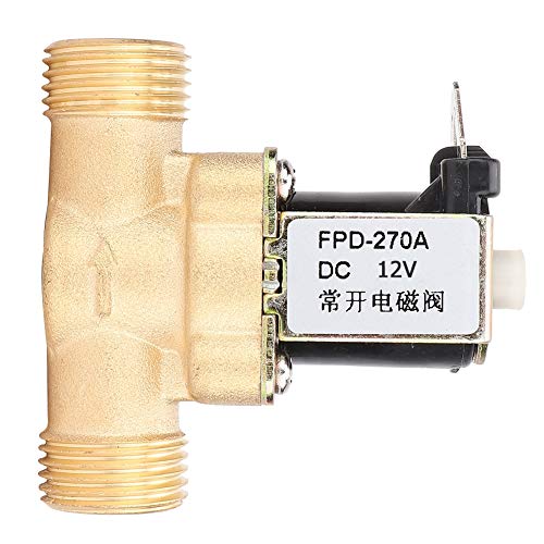 G1/2 Normalerweise offene Messing -Magnet -Elektromagnetventil Wassereinlassschalter hoher Qualität langlebiger Korrosionsbeständig für Wassersteuersysteme Industriehausgebrauch (DC12V) von Segrehy