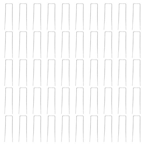 Garteneinsätze u geformte Spikes Heavy Iron Ground Heftklammern zur Sicherung von Unkraut -Barriere -Stoff und künstlichem Rasen in Landschaft und Garten 50pcs 15x4cm von Segrehy