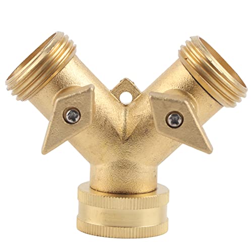 Gartenschlauch -Splitter 2 Wege alle Messing Schwerdoher Duty Simple Operation Outlet Splitter für NPT 3/4 Gartenschlauch lebiger Wasserflusskontrollanschluss für Rasengarten im Gartenschlauch -Splitter 2 Wege alle Messing Schwerdoher Duty Simple Operation Outlet Splitter für NPT 3/4 Gartenschlauch lebiger Wasserflusskontrollanschluss für Rasengarten im von Segrehy