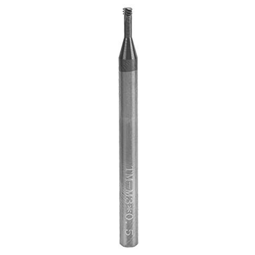 Gewindefräsenschneider 3 Zahnmetrik 60 ° Wolframstahl CNC -Werkzeug M3x0.5xd4x50 für Aluminiumkupfer Edelstahl Legierungsstahl Stahl von Segrehy