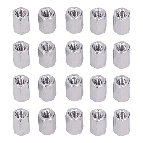 HEX -Kopplungsmutter -Set 304 Edelstahl Industrieverschluss M6x1.0 10 L15mm 20pcs lebiger Gewindeanschluss für die mechanische Wartung der Heimdekoration HEX -Kopplungsmutter -Set 304 Edelstahl Industrieverschluss M6x1.0 10 L15mm 20pcs lebiger Gewindeanschluss für die mechanische Wartung der Heimdekoration von Segrehy