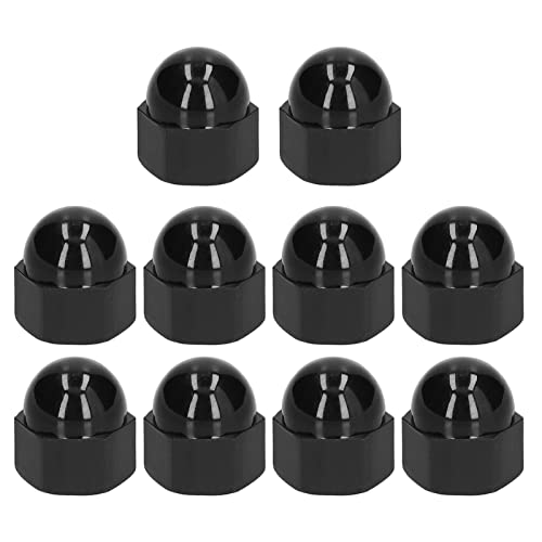 Hex -Nussabdeckungen Schutzkappen able wasserdichte Kunststoffkupplungen für industrielle Hardwareversorgungen schwarz 10pcs M4 M5 M6 M8 M10 M12 (M12) von Segrehy