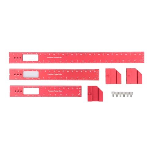 Holzbearbeitung Lineal einstellbares Gleitwinkel - Aluminiumtasche Messwerkzeug für Tischlerdien -Handwerksprojekte 16 cm 20 cm 30 cm 3pcs Set Holzbearbeitung Lineal einstellbares Gleitwinkel - Aluminiumtasche Messwerkzeug für Tischlerdien -Handwerksprojekte 16 cm 20 cm 30 cm 3pcs Set von Segrehy
