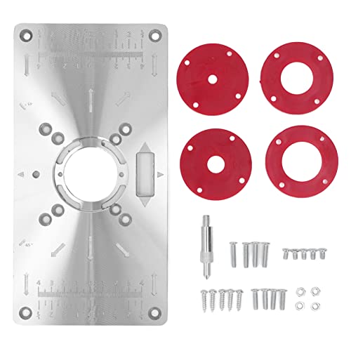 Holzbearbeitungsgravurmaschine Flip Board Elektrische Holzfräsen Router Tisch Einsatzplatte Set Aluminiumlegierung Leichte Korrosionsbeständigkeit für Holzbearbeitungsloch -Stanz Holzbearbeitungsgravurmaschine Flip Board Elektrische Holzfräsen Router Tisch Einsatzplatte Set Aluminiumlegierung Leichte Korrosionsbeständigkeit für Holzbearbeitungsloch -Stanz von Segrehy