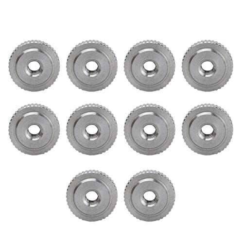 Knurled Daumenmutter Edelstahl 304 Flacher Kopf durch Loch Handspannungsmutter Set von 40 Teilen M3 M4 M5 M6 Größen für 3D -Drucker -Werkzeugmaschine Schrank und Werkzeugkasten (M3) von Segrehy