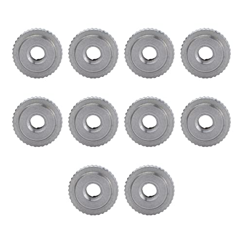 Knurled Daumenmutter Edelstahl 304 Flacher Kopf durch Loch Handspannungsmutter Set von 40 Teilen M3 M4 M5 M6 Größen für 3D -Drucker -Werkzeugmaschine Schrank und Werkzeugkasten (M4) von Segrehy