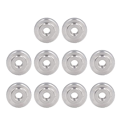 Knurled Daumenmutter Edelstahl 304 Flacher Kopf durch Loch Handspannungsmutter Set von 40 Teilen M3 M4 M5 M6 Größen für 3D -Drucker -Werkzeugmaschine Schrank und Werkzeugkasten (M5) von Segrehy