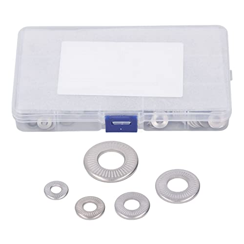 Knurleled Conical Spring Waschmaschine gezackt konische Feder Waschmaschine Kit 140pcs 5 Größe Typ M4 M5 M6 M8 M10 304 Edelstahl für Innenausstattung Außenkonstruktion Elektrische von Segrehy