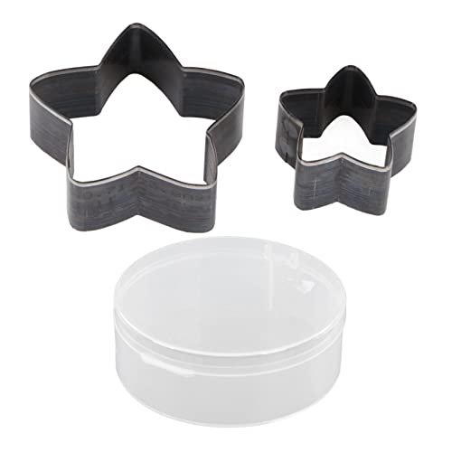 Leder Schneidstern Sternform Punch Cutter Tool Premium Legierung Stahlhandwerksform für DIY -Leder -Crafting -Stoffkarton 2pcs mit Aufbewahrungsbox von Segrehy