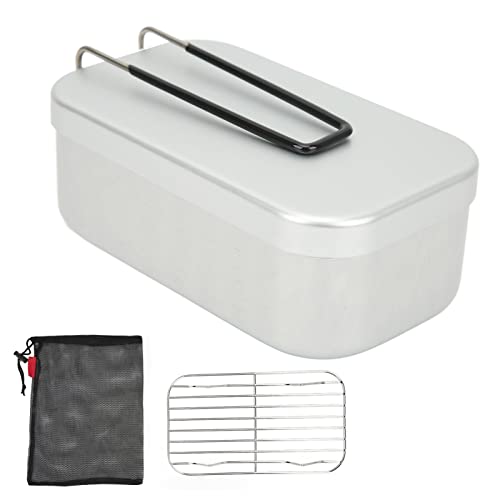 Lunchbox Dampfgestell Set Faltbares Griff Aluminiumlegierung Camping Box für Picknick -Camping -Wanderfischen Lunchbox Dampfgestell Set Faltbares Griff Aluminiumlegierung Camping Box für Picknick -Camping -Wanderfischen von Segrehy