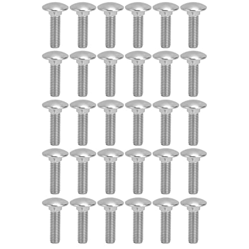 M8x1 25 Schraubenschrauben A2 Edelstahl -Stahlbecher -Wagenschrauben Grobgewinde DIN603 Standard für Automobilkonstruktion und DIY -Projekte 30pcs Set (M8*30) von Segrehy