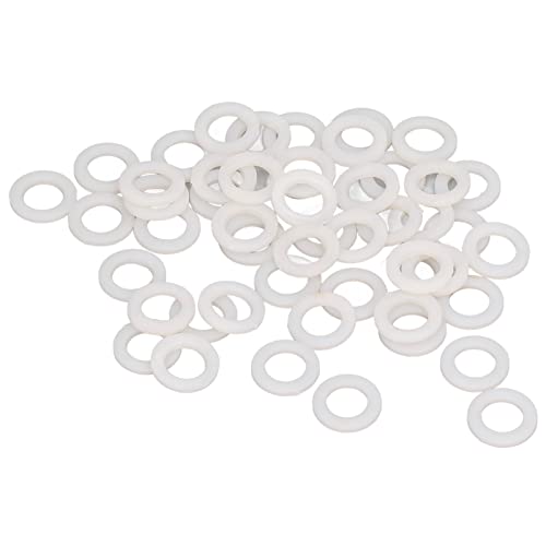 Nylon Waschmaschine Sortiment Kit hohe Leitfähigkeit Leitbares Flachwaschanlagen für Elektronikkommunikation Elektroplierendes Büroausrüstung DIN 12A Standard 50 Stück M3 M4 M5 M6 (M10) von Segrehy