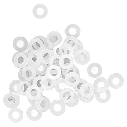 Nylon Waschmaschine Sortiment Kit hohe Leitfähigkeit Leitbares Flachwaschanlagen für Elektronikkommunikation Elektroplierendes Büroausrüstung DIN 12A Standard 50 Stück M3 M4 M5 M6 (M8) von Segrehy