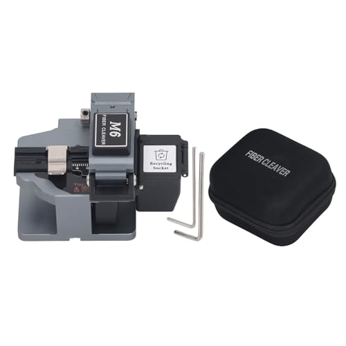 Optical Faser Cleaver Tool Cutter 60000 Zeit schneiden hohe Genauigkeit Vollautomatisches Kaltschweißen heißes Schmelzen M6 Grau Optical Faser Cleaver Tool Cutter 60000 Zeit schneiden hohe Genauigkeit Vollautomatisches Kaltschweißen heißes Schmelzen M6 Grau von Segrehy
