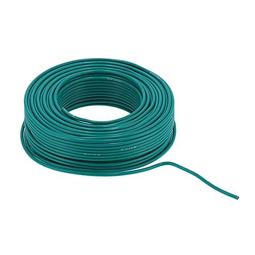 PVC-Kabel, Kupfer, 7-adrig, isolierter Draht, Ersatz für elektronische Komponenten, 100 m, BVV 1 x 10, AC 300 V, grün, flexibel, biegefest, für Elektrogeräte, kleine PVC-Kabel, Kupfer, 7-adrig, isolierter Draht, Ersatz für elektronische Komponenten, 100 m, BVV 1 x 10, AC 300 V, grün, flexibel, biegefest, für Elektrogeräte, kleine von Segrehy