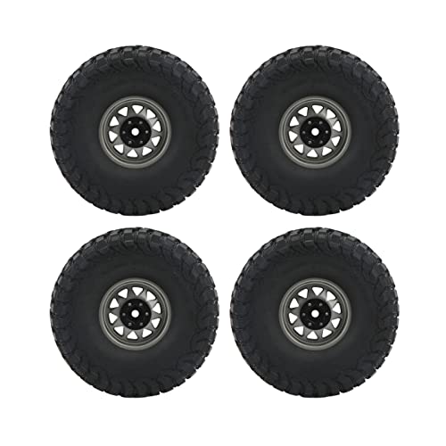 RC -Autorreifen langlebig ungleichmäßiges Kiesmuster SCX10 1/10 Modelle (Grau) von Segrehy