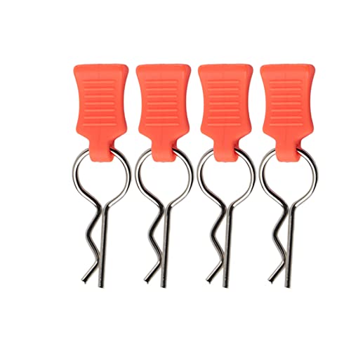 RC Car Body Shell Clip Pin Set Haltbarer exquisites Aluminiumlegierung Stahl Fit Traxxas 1/5 1/8 RC -Auto (Orange) von Segrehy