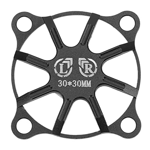 RC -Kühllüfterabdeckung kleiner Aluminiumlegierung Fernbedienungssteuerauto Elektromotor ESC Kühllüfterabdeckung 30x30 mm (Schwarz) von Segrehy