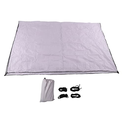 Rechteck Sun Shade Segel UV Block Block Banach Outdoor Gartenpool Hinterhof Veranda Abdeckung Haltbarer Leinwand Stoff Schwarz verstärkte Stiche Edelstahlringe 90 (Grau) von Segrehy