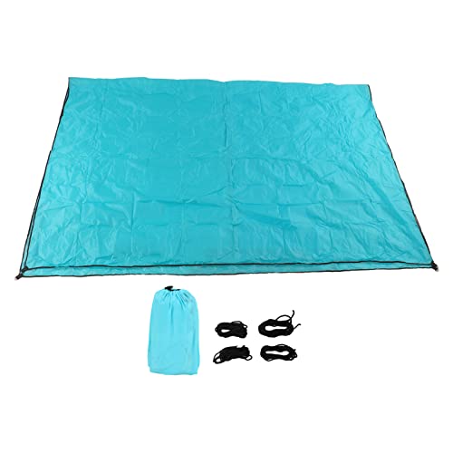 Rechteck Sun Shade Segel UV Block Block Banach Outdoor Gartenpool Hinterhof Veranda Abdeckung Haltbarer Leinwand Stoff Schwarz verstärkte Stiche Edelstahlringe 90 (Seeblau) von Segrehy