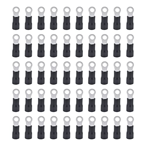 Ringanschlussdrahtanschluss Kit 50pcs Isolierte Crimp -Klemmen für elektrische Verkabelung Automarineanwendungen Hochwertiges Kupfermaterial AWG 14 12 RV3 5 4 Schwarz Ringanschlussdrahtanschluss Kit 50pcs Isolierte Crimp -Klemmen für elektrische Verkabelung Automarineanwendungen Hochwertiges Kupfermaterial AWG 14 12 RV3 5 4 Schwarz von Segrehy