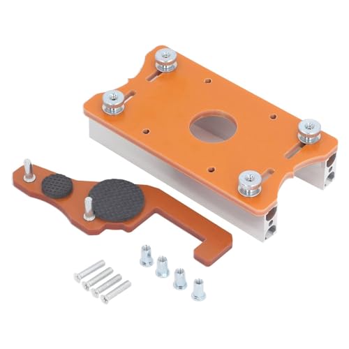 Routertisch -Einsatzplatte Kit Aluminiumlegierung Einstellbare Dicke Holzbearbeitung Slotting -Positionierung Flipplatte für DIY -Holzbearbeitungsprojekte von Segrehy