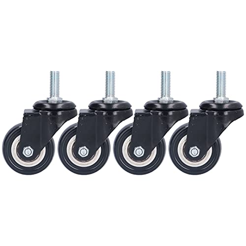 STEM Casters Caster Hochleistungs -Industrie mit Bremse für Regale Maschinenausrüstung PVC -Material 2 Zoll 4 Stcs (Keine Bremsen) von Segrehy