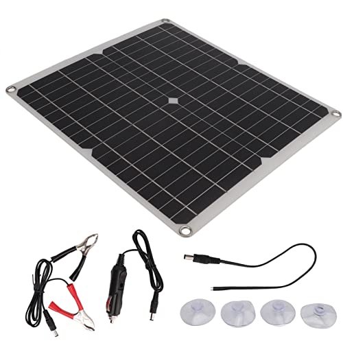 Segrehy 25W Solar Panel Kit monokristalline Faltbare tragbare Solarpanel im Freien mit Dual -USB -DC -Anschlüssen für Camping -Wanderscheiben -Netzteile Mobiltelefone Laptops von Segrehy