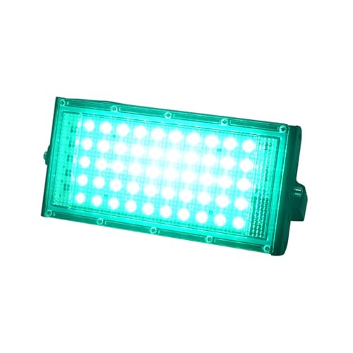 Segrehy 50W LED Flutlicht IP66 wasserdicht 120V Außenbeleuchtung für Garten Hochzeit Party Dekoration, Superhelles Scheinwerfer für Bühne Kirche Veranstaltungen (Grün) von Segrehy