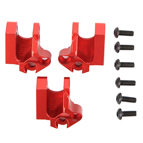 Segrehy Aluminiumlegierung fester Code -Pullstangen -Verschleiß Widerstandsersatz für axiale SCX10 III AX103007 1/10 RC -Automodell (Rot) von Segrehy