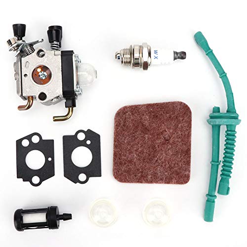 Segrehy Gartenwerkzeug Vergaser Ersatzkit hohe Härte Metall Langlebiger Verschleiß Resistant Anti -Aging -Vergaser -Carburetor -Kit für FS38 FS45 FS46 FS55 KM55 HL45 FS55C FS55R FS55RC von Segrehy
