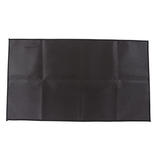 Segrehy Grillmatten feuerfeste hitzebeständige isolierte Pad -Beschützer Schwarz für Home Terrasse Garten Camping Barbecue (Mittel 80-105 mm / 3.1-4.1in) von Segrehy