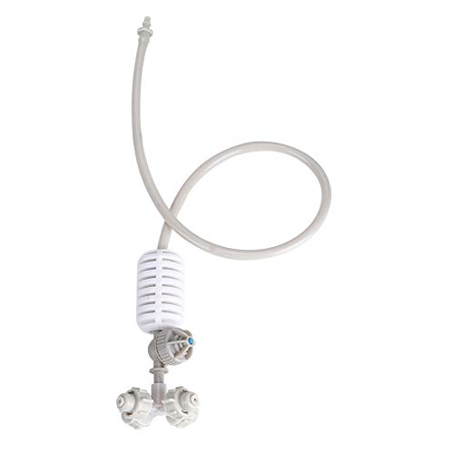 Segrehy Hängende Sprühdüse 4 Kopf Nebel Sprinkler Sprühgarten Bewässerungstools Hochwertiges PVC -Material Atomisierender Kühlung für Gartenpflanzen Gewächshaus Sämling grau Weiß 72g von Segrehy
