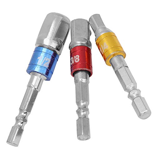 Segrehy Hex Shank an Square Extension Stange Apter Chrom Vanadium Stahlbuchse Apter Set Professionelle Klasse 1/4 3/8 1/2 Zoll Schraubenschlüsselwerkzeug für Mechanics Automotive DIY Segrehy Hex Shank an Square Extension Stange Apter Chrom Vanadium Stahlbuchse Apter Set Professionelle Klasse 1/4 3/8 1/2 Zoll Schraubenschlüsselwerkzeug für Mechanics Automotive DIY von Segrehy