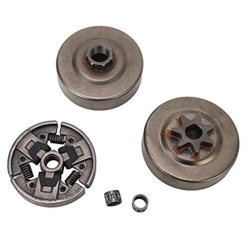 Segrehy Kupplungs -Trommelkettenrad -Lagerkit Hochleistung langlebiger Aluminiumlegierungersatz für MS290 MS310 MS390 029 039 Kettensägen 3/8in 7 Zähne von Segrehy