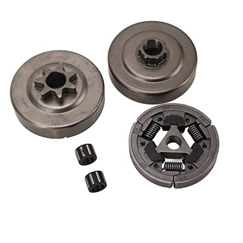 Segrehy Kupplungsmontagekit 11280071000 Hochgenauige langlebige Aluminiumlegierung Kupplungs -Trommelhalterabdeckung Ersatz für MS361 MS440 MS460 MS461 Kettensägenteile von Segrehy