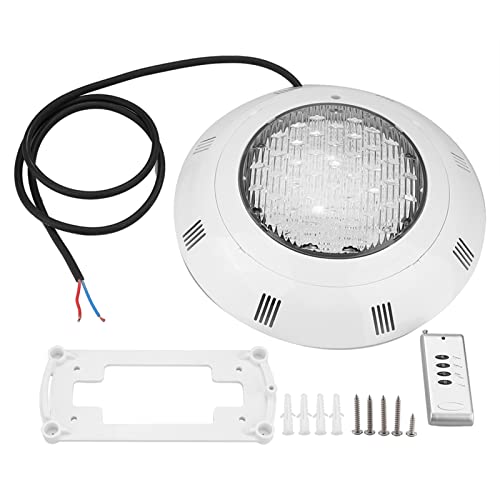 Segrehy LED RGB Swimming Pool Light 30W 300 LED Multi -Farbe Unterwasser Helles Licht mit Fernbedienung für öffentliche oder Private Schwimmbäder Kunststoffschale IP68 wasserdicht 30 x 30 von Segrehy