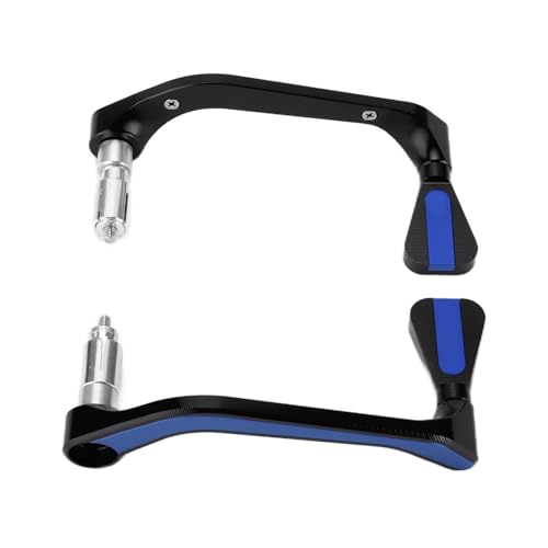 Segrehy Motorrad -Lenkerschutzbremshebel Protektor Universal Fit 22 mm 22 mm 0,87 Zoll Lenker CNC Aluminiumlegierung Langlebige anodierte Oberfläche für 2pcs (Blau) von Segrehy