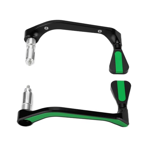 Segrehy Motorrad -Lenkerschutzbremshebel Protektor Universal Fit 22 mm 22 mm 0,87 Zoll Lenker CNC Aluminiumlegierung Langlebige anodierte Oberfläche für 2pcs (Grün) von Segrehy