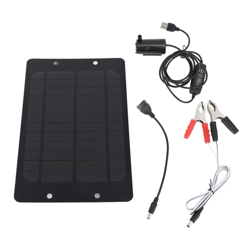Segrehy Solar-Wasserpumpen-Set, 20 W, hocheffiziente solarbetriebene Springbrunnenpumpe für Vogelbad, Teiche, Garten, Fischtank, leicht, tragbar von Segrehy