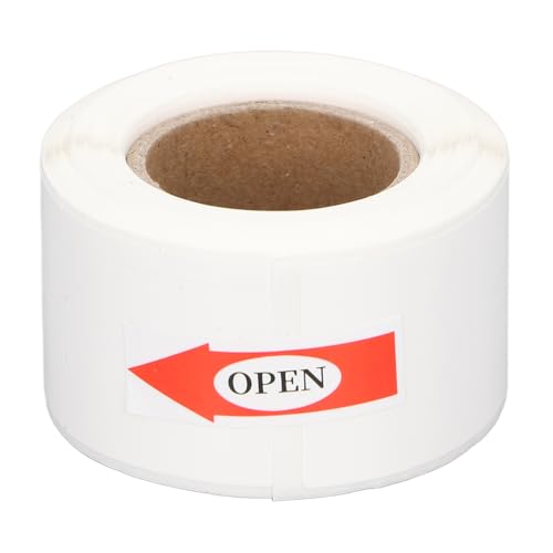 Segrehy Wärme Kabelbezeichnung wasserdichte ölbeständige Tinte freie Thermo -Drucker -Etiketten für Glasfaser -Netzwerkkabel -Videokabelidentifikation 25x38mm 100pcs Rolle (Weiß) von Segrehy