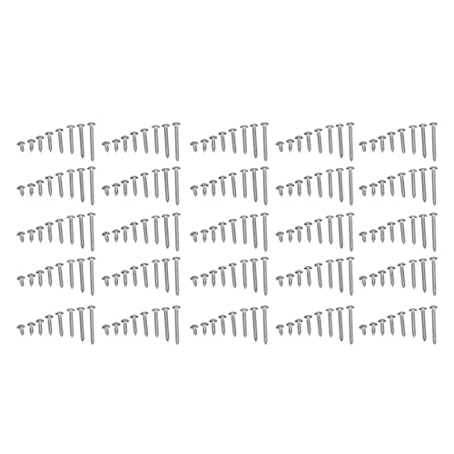 Selbstkippschrauben Selbstbohrschrauben Kit 304 Edelstahlkreuzkopfholz Holz Metall Plastik 200pcs M5 Seortierte Größen (Cross-Tisch-Selbstschützer-Nagel) von Segrehy