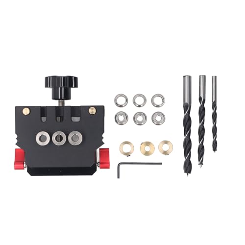 Selbstzentrierende Doweling -Jig -Kit hohe Genauigkeit Aluminiumlegierung Automatisches Dübel -Jig -Kit für Holzbearbeitungsprojekte und Flat Pack Furniture Assembly Selbstzentrierende Doweling -Jig -Kit hohe Genauigkeit Aluminiumlegierung Automatisches Dübel -Jig -Kit für Holzbearbeitungsprojekte und Flat Pack Furniture Assembly von Segrehy