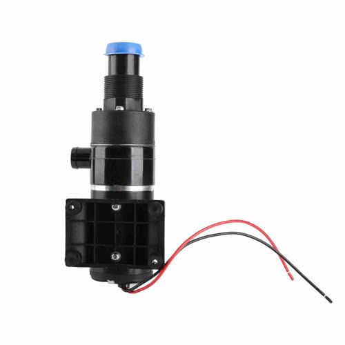 Self -Priming Macerator Abfallpumpe Hochleistungsstahlstahlschneider mit Trockenschutz für Marine Yacht Boat RV schwarz 2345g von Segrehy