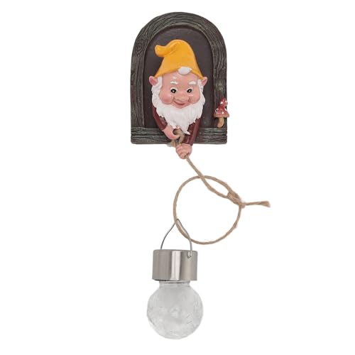 Solar Garden GNOME Statue mit Solar Light Tree Hugger Garden Figur ation für Außenterrasse Terrasse von Segrehy
