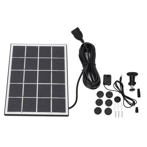 Solarpanel Wasserpumpe Kit 4W 5 V einfach zu montieren Solarbrunnen Wasserpumpe für Garten im Freien Garten Hinterhof Pool Dekoration Abs monokristalline Silizium von Segrehy