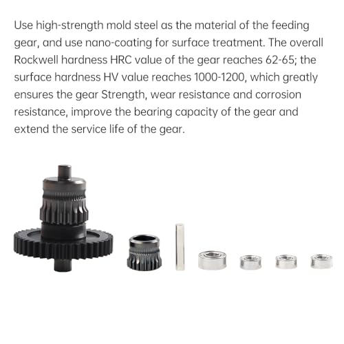 Sprite Extruder Gear Kit gehärteter Stahl integrierter Wellenwellenbeständet korrosionsbeständiger Nanobeschichtung Hochtemperaturwiderstand Filament Fütterung Extruder -Zahnrad Sprite Extruder Gear Kit gehärteter Stahl integrierter Wellenwellenbeständet korrosionsbeständiger Nanobeschichtung Hochtemperaturwiderstand Filament Fütterung Extruder -Zahnrad von Segrehy