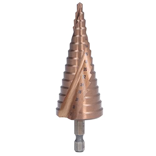 Stiefmaschinenbohrbit HSS Kobalt Spiralfrüchte Pagode Loch REAMER 4 32 mm M35 Doppelschneidklinge für Metallholz Holz Kunststoff Hochgeschwindiger Stahl Langlebiger von Segrehy
