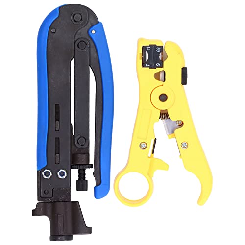 Striping Tange Crimping Tange Set professionell einstellbares Koaxialkabel -Extrusionswerkzeug für RG59 RG6 RG11 UTP STP Twisted Pair Telefonleitung Stahl ABS -Konstruktion Striping Tange Crimping Tange Set professionell einstellbares Koaxialkabel -Extrusionswerkzeug für RG59 RG6 RG11 UTP STP Twisted Pair Telefonleitung Stahl ABS -Konstruktion von Segrehy