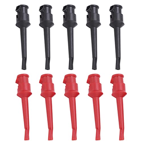 Testhaken -Clip -Multimeter -Mini -Grabber -Clips -Schweißtyp für Schaltungstests Multimeter -Spannungstestausrüstungsgeräte Routine -Schaltkreis -Tests 5 Sätze rote schwarze von Segrehy